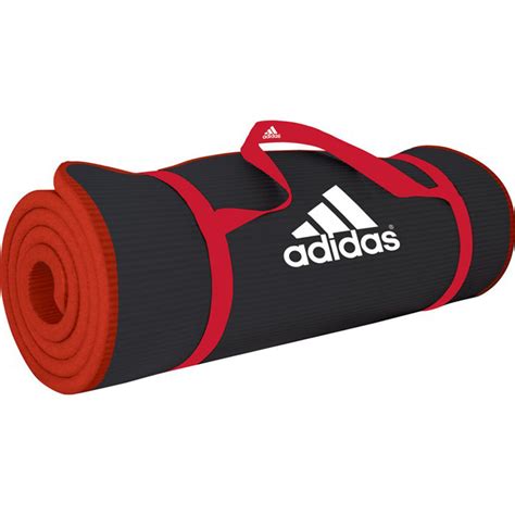 adidas core zwart rood mat|Adidas core training mat black 10 mm .